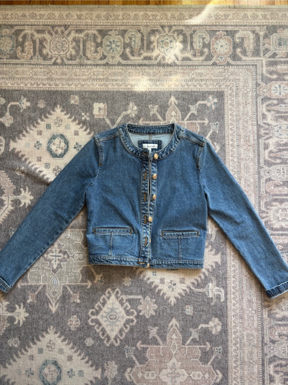 Loft Denim Blue Jacket  Size XS